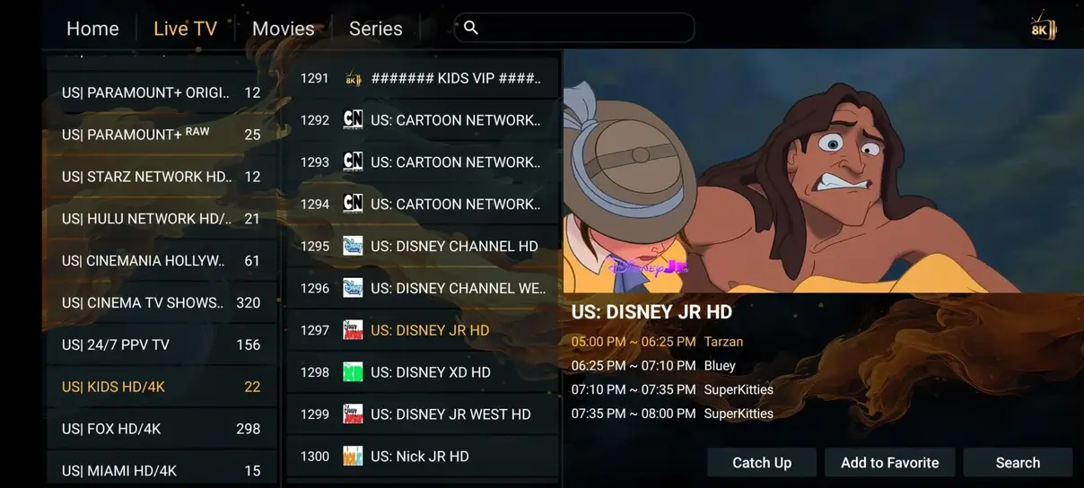 IPTV Extreme UI Preview 2