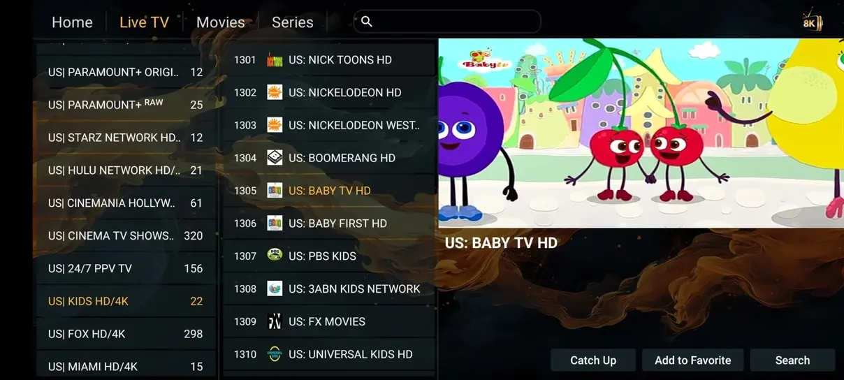 IPTV Extreme UI Preview 3