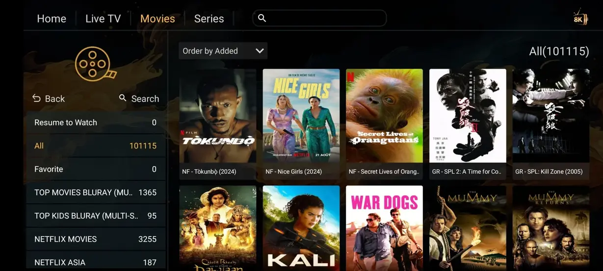 IPTV Extreme UI Preview 5
