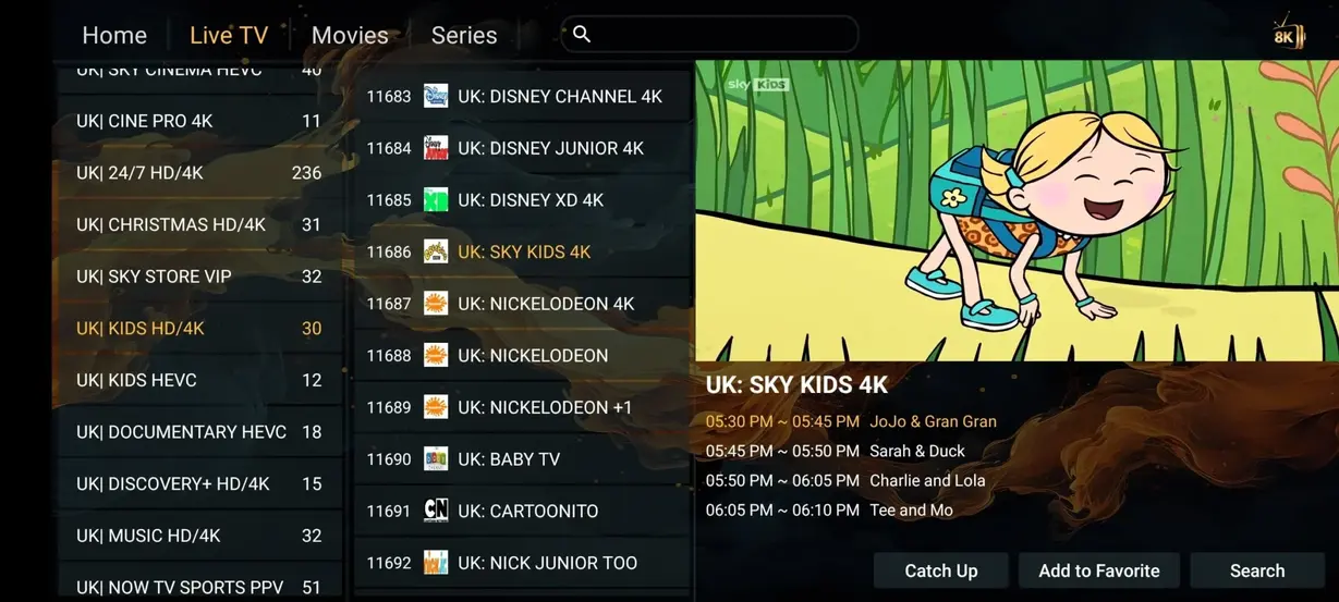 IPTV Extreme UI Preview 8